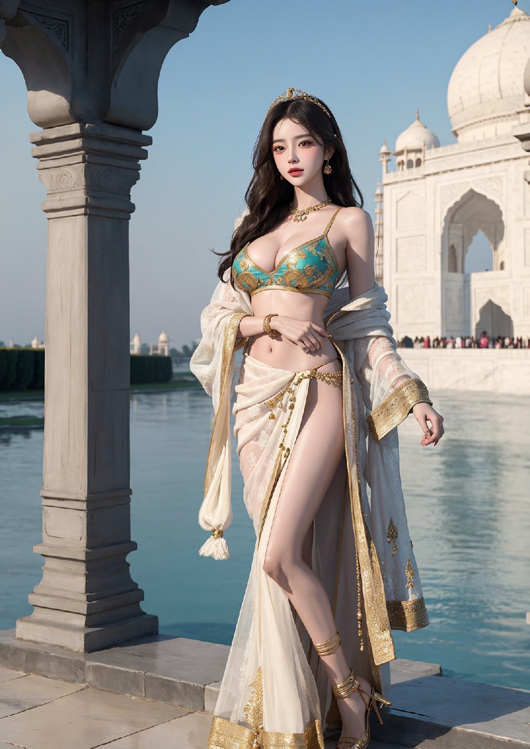 Beautiful Woman of the Taj Mahal