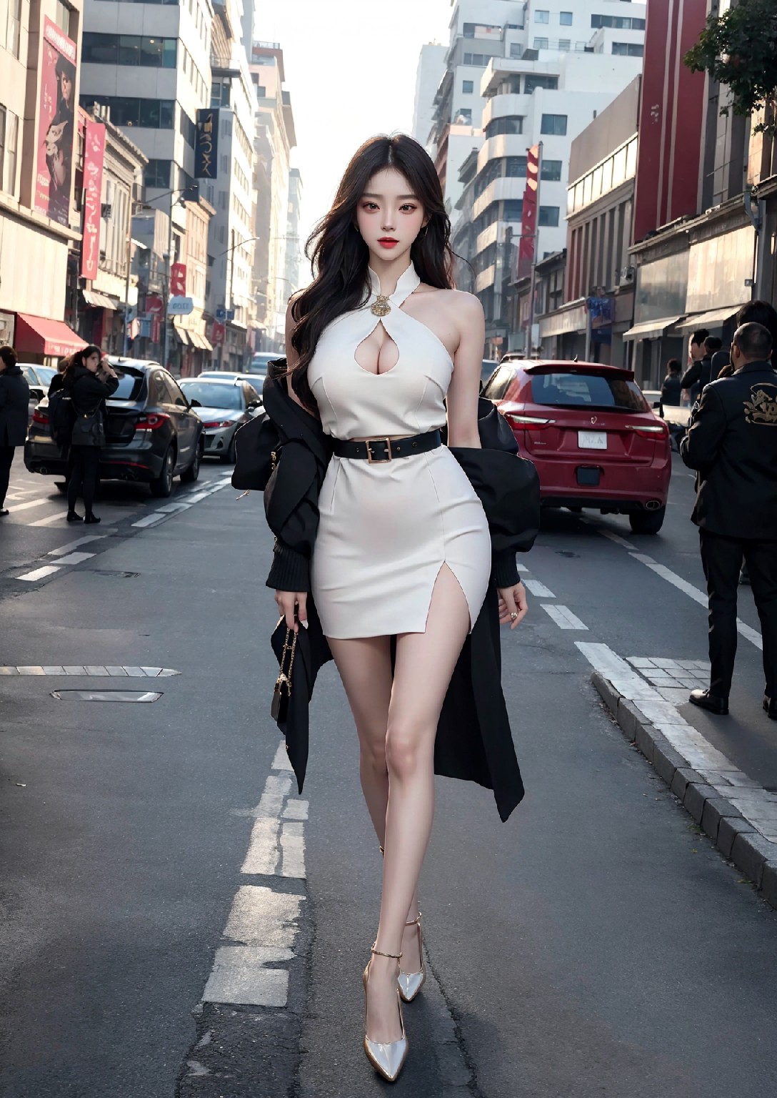 Fashion girl on the streets of New York