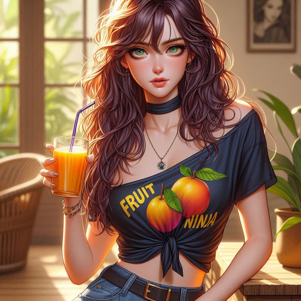 Cool juice at a tropical resort