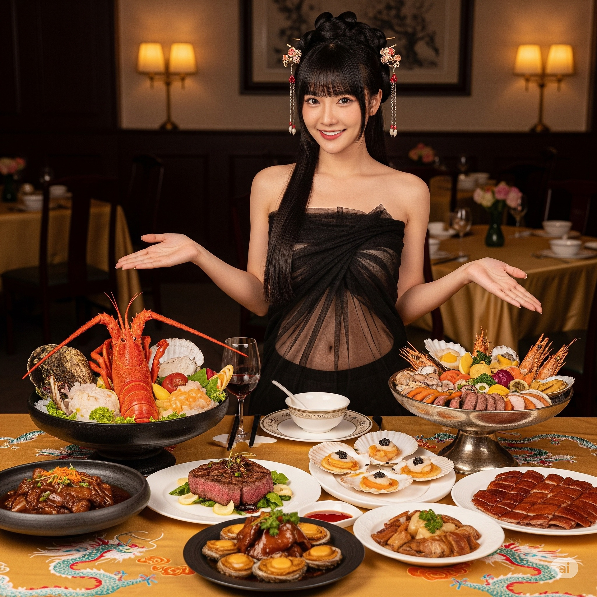 一家特別的餐廳．有特別的妹子服務員親自介紹菜色