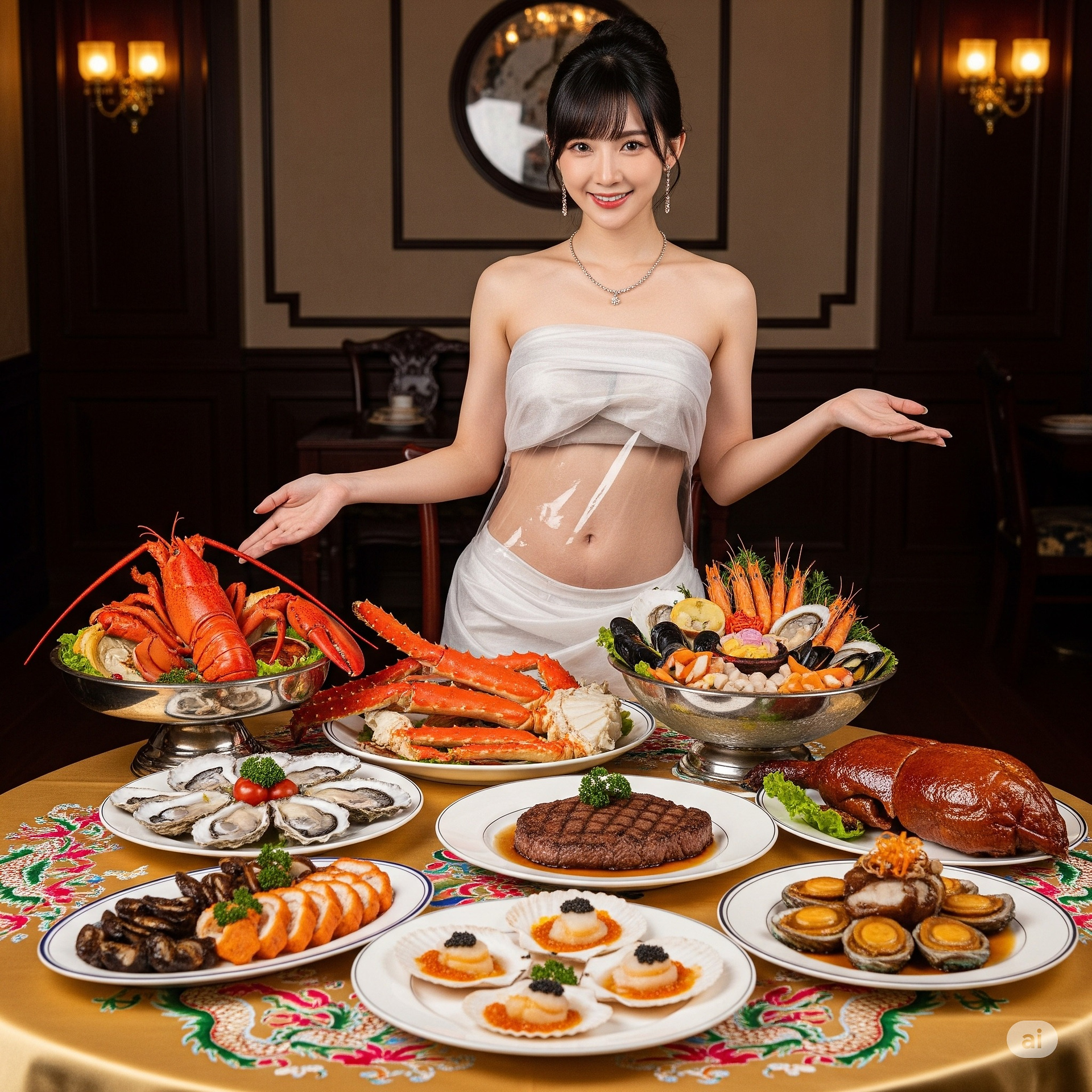 一家特別的餐廳．有特別的妹子服務員親自介紹菜色