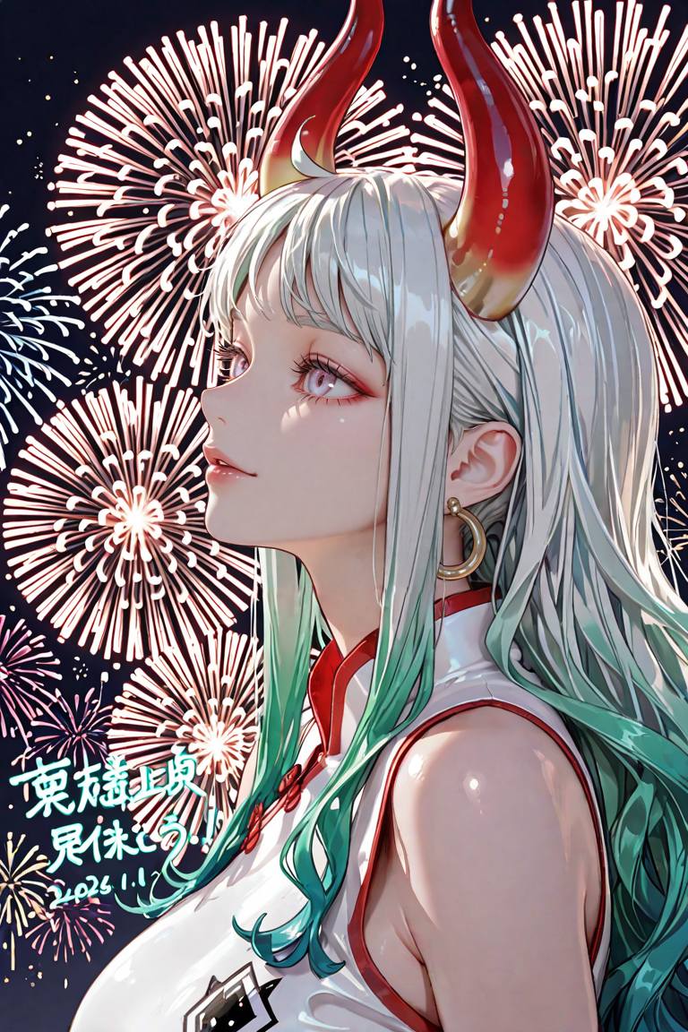 動漫美女迎接2026