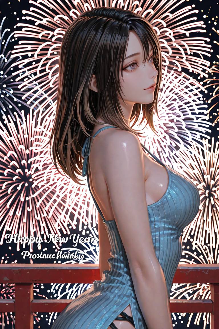 動漫美女迎接2026