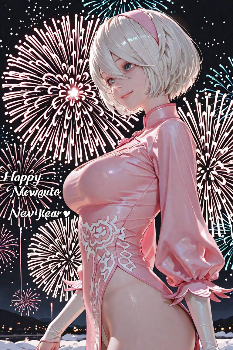 動漫美女迎接2026