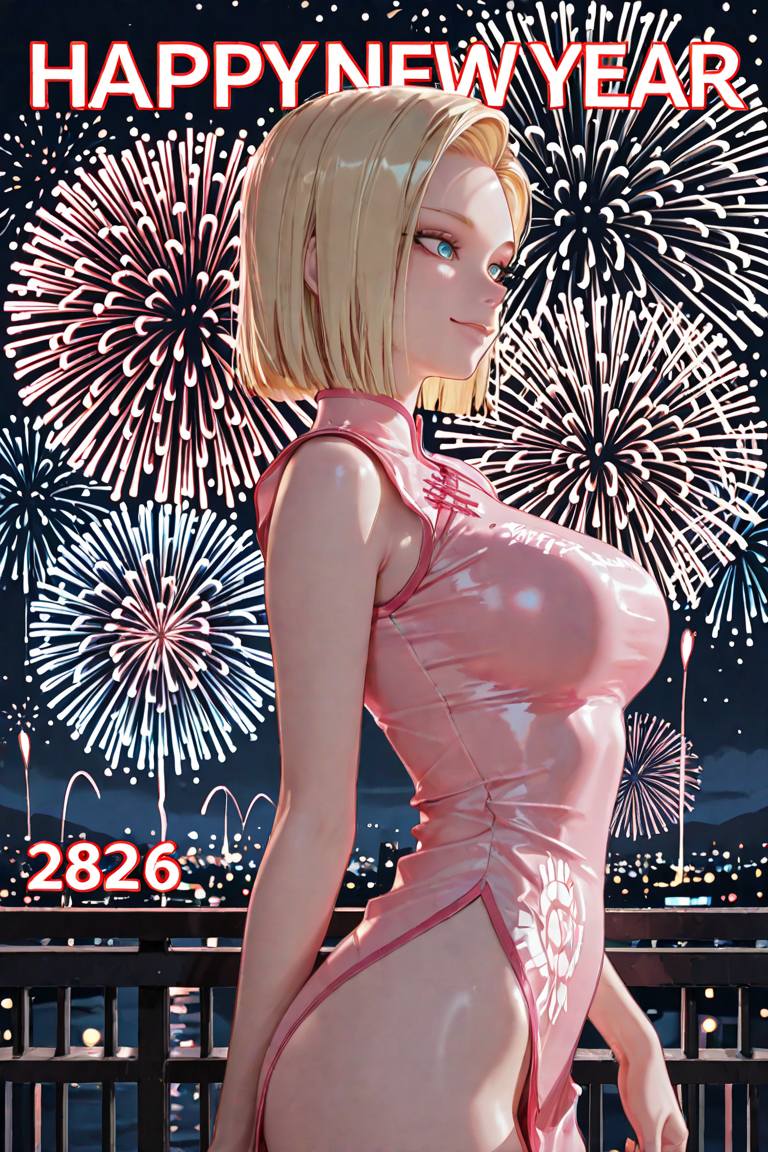 動漫美女迎接2026