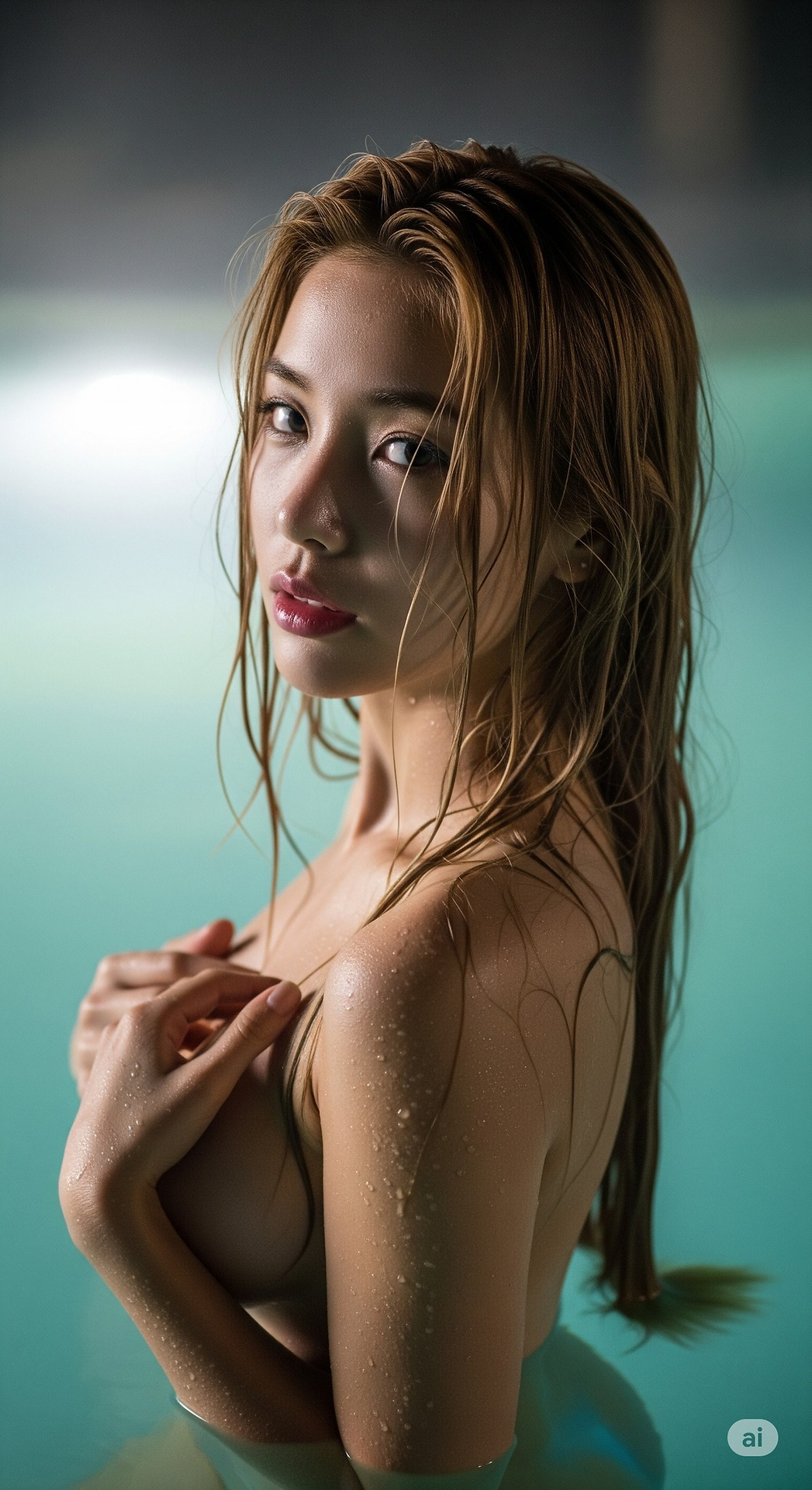 水面輕波繞倩影