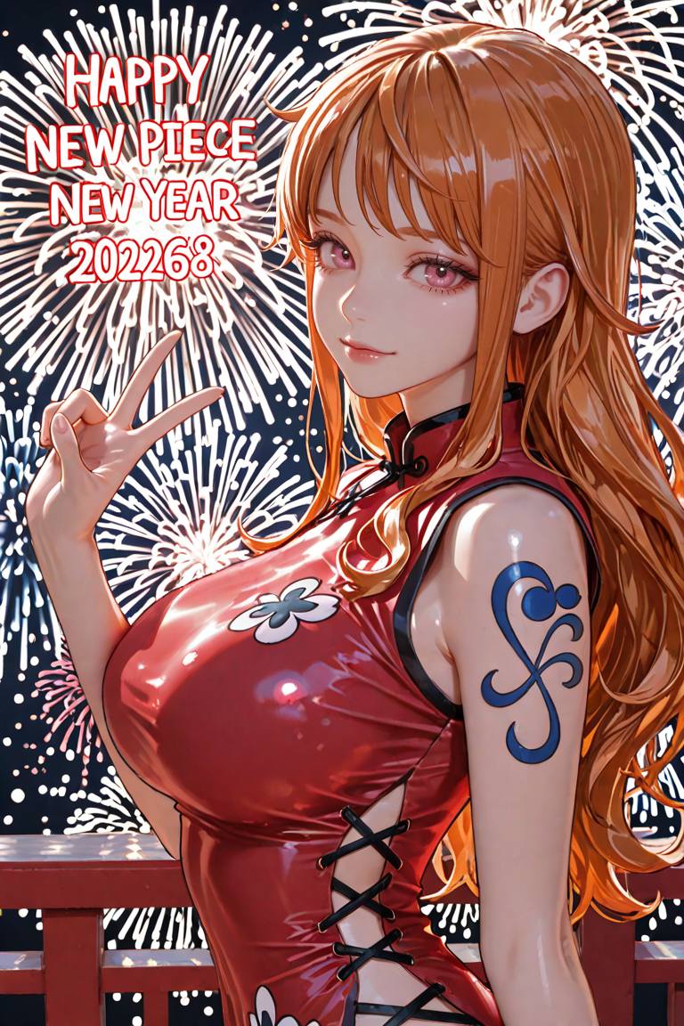 動漫美女迎接2026