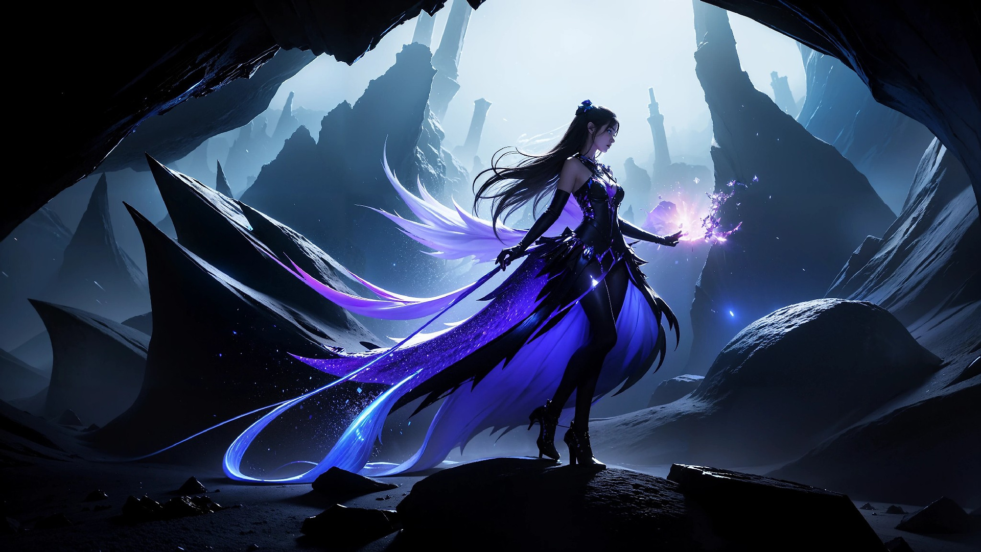 Vibrant Cosmic Princess Fashion