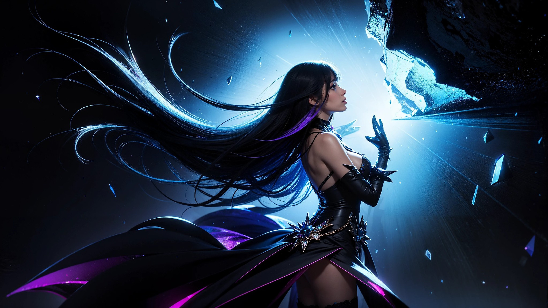 Vibrant Cosmic Princess Fashion