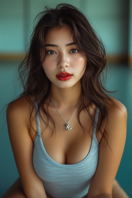 Girl in gymnasium