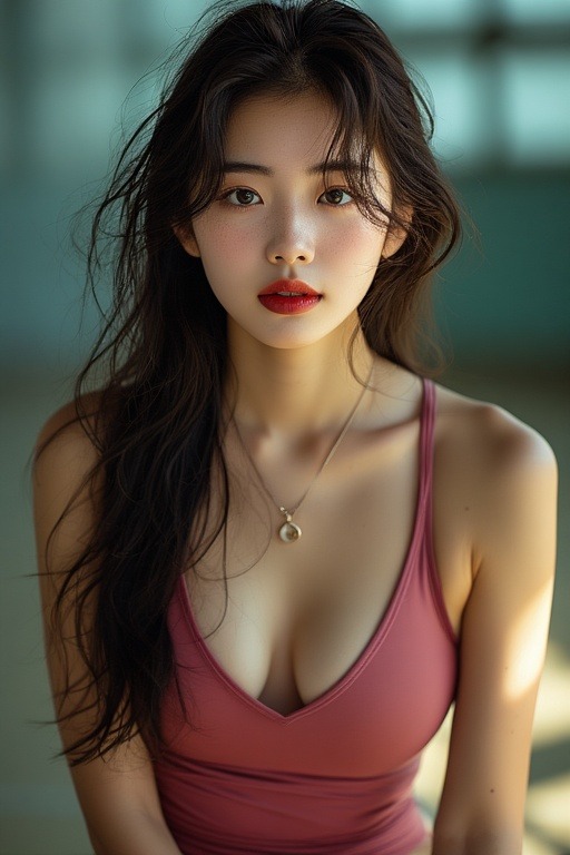 Girl in gymnasium