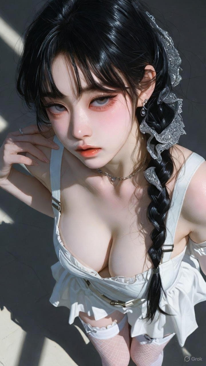 White off shoulder multilayer gauze