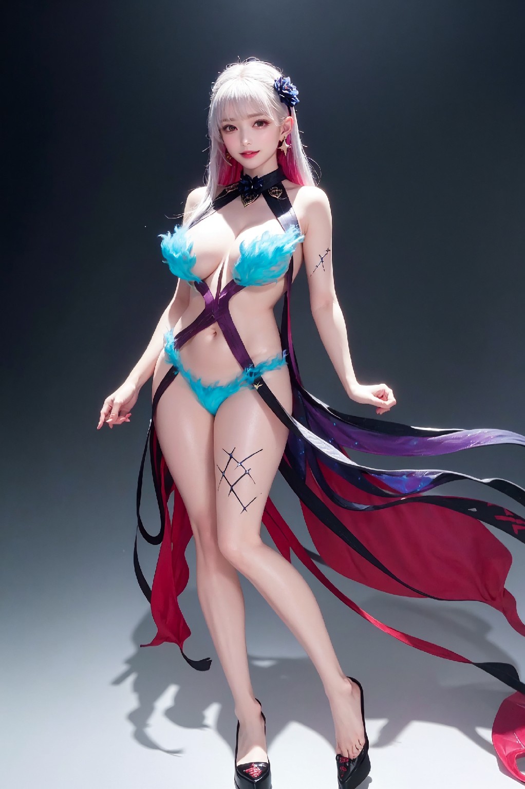 Kama-SwimsuitBlueFire2