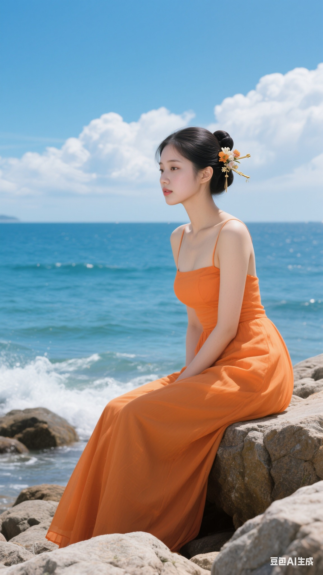 Orange dress