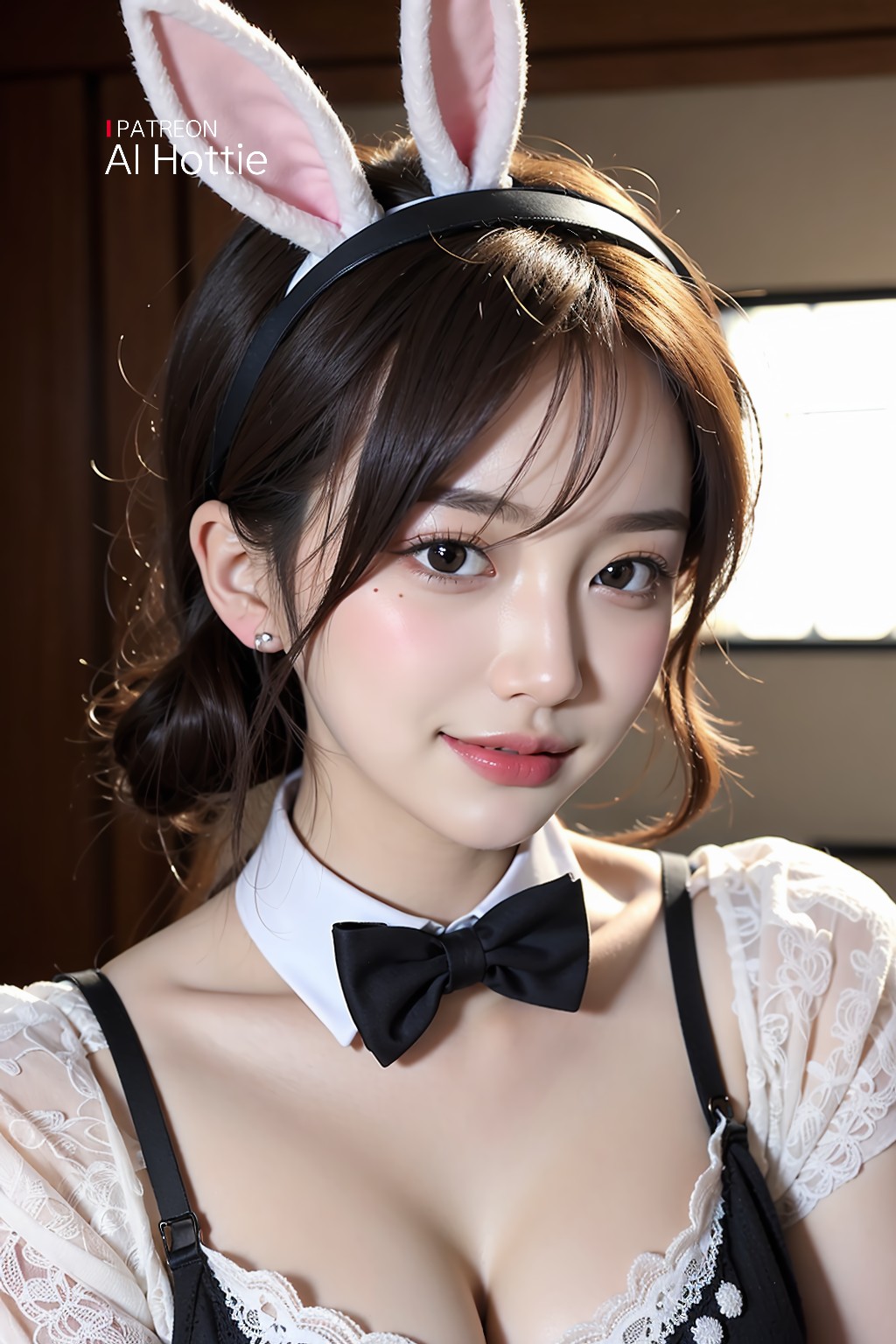 Bunny + Girl + Lingerie
