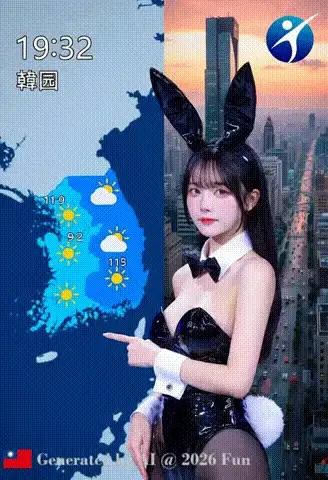 NeNe TV # 13 Meteorological Observatory Korean anchor Bunny