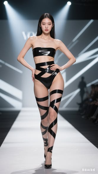 Black fashion tape