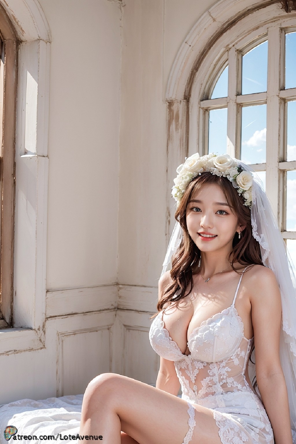 Santorini Bridal Cherry Blossoms