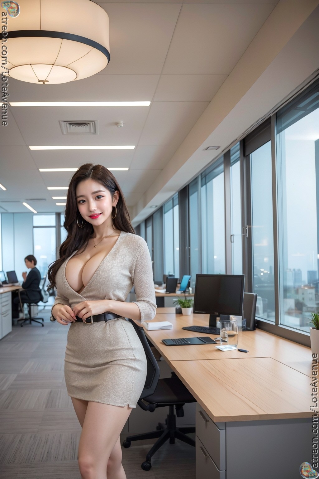 b. Your secretary. Office lady