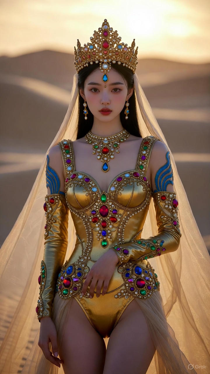 Golden Gem Decorative Tights
