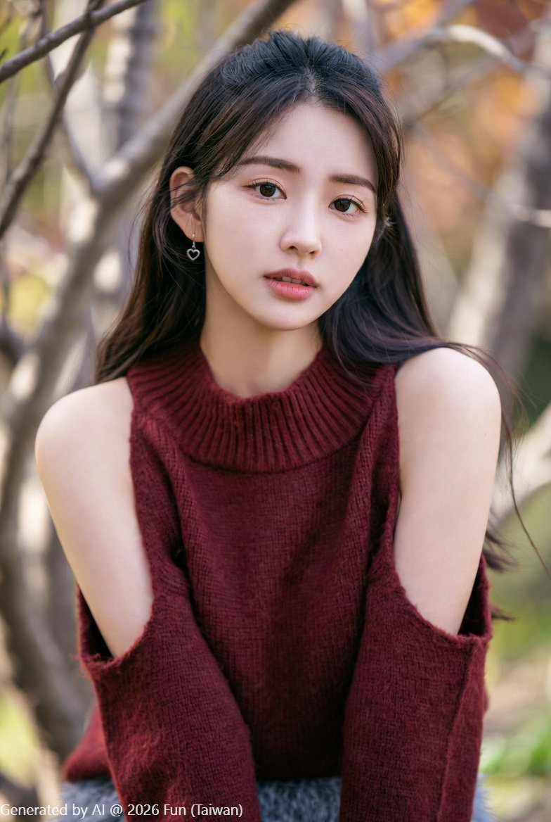 MY Korean girlfriend # 38 off shoulder sweater