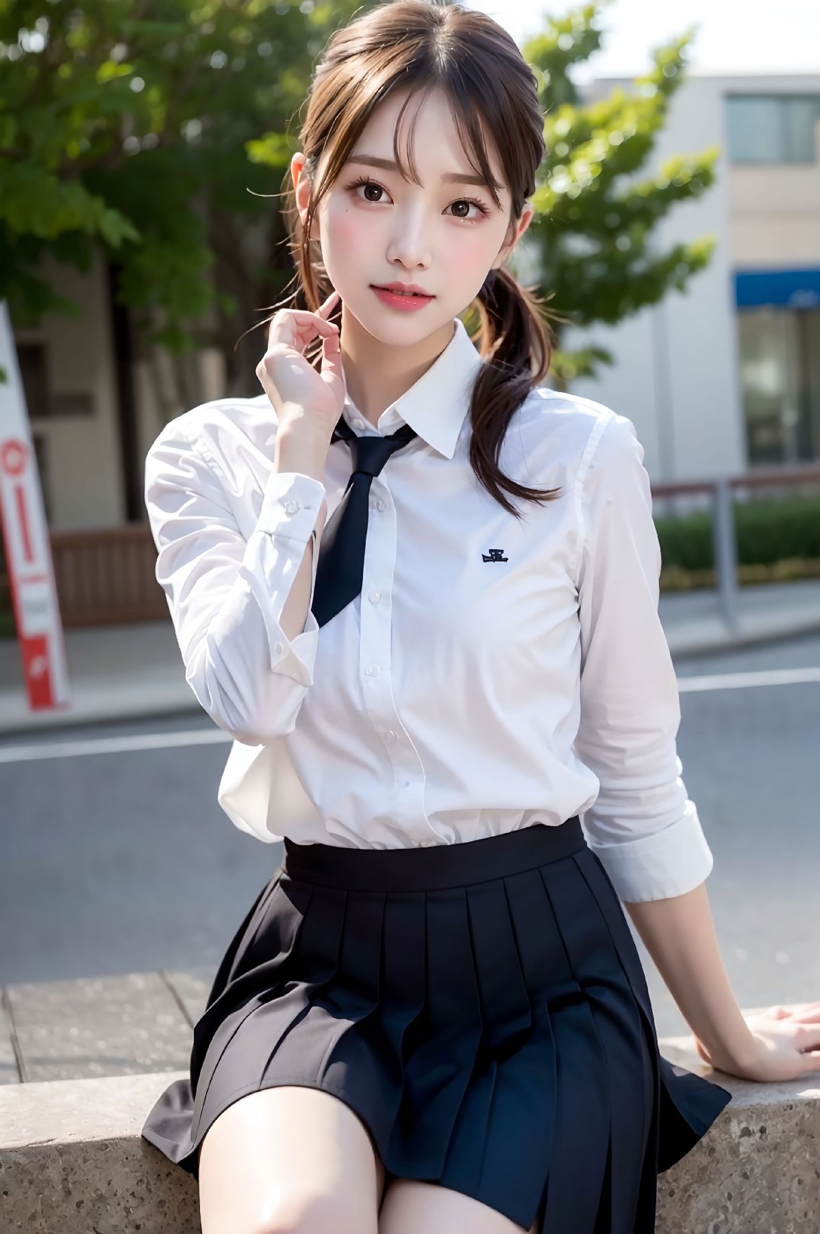 Female high school student