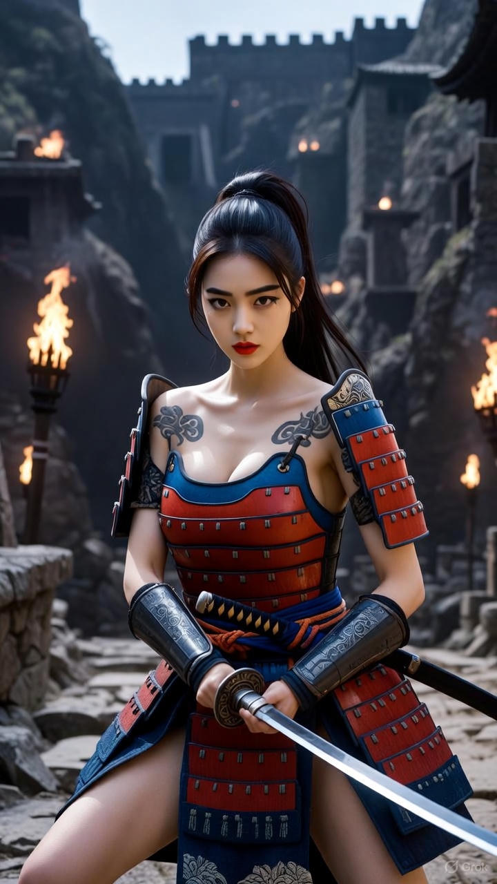 Crimson Sapphire Short Armor