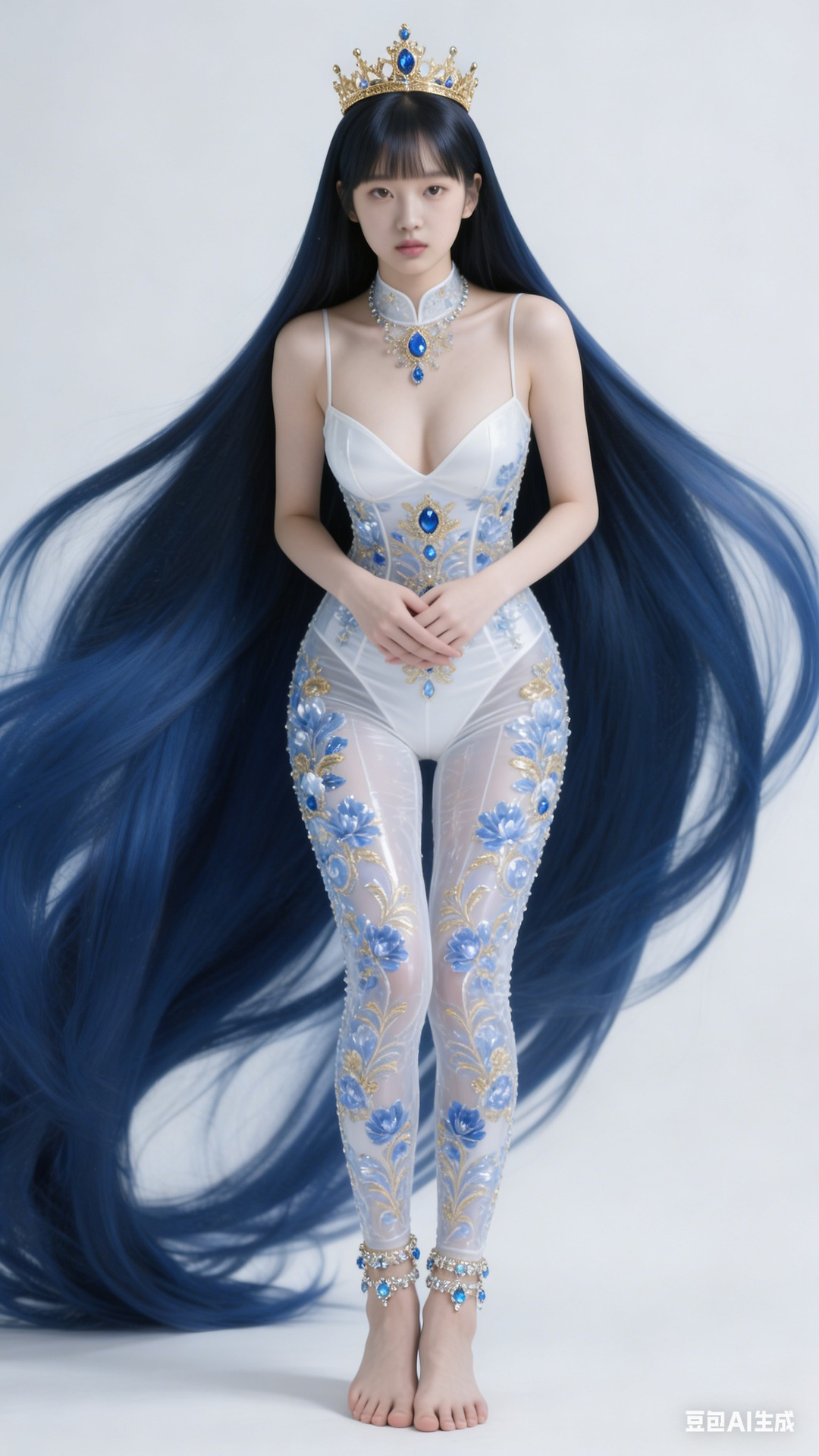 White gem jumpsuit