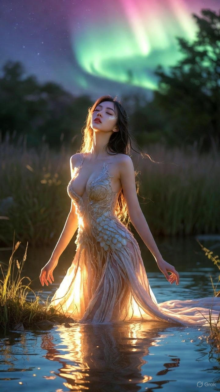 long skirts with scales