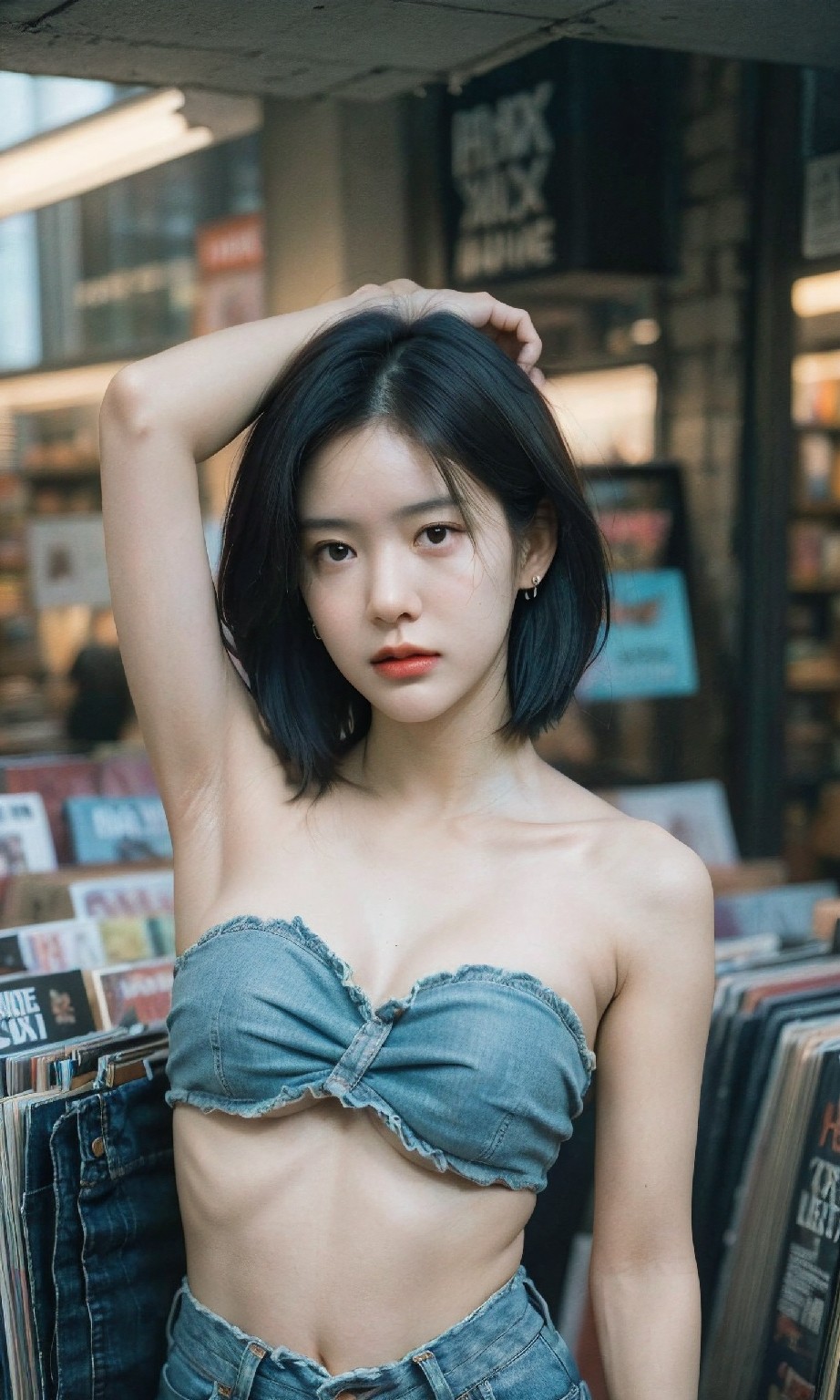 Female bookstore clerk HD +20230708