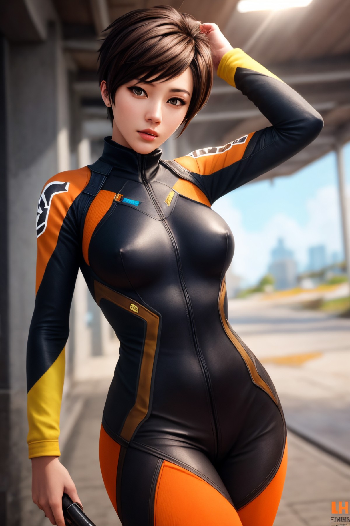 Lena Oxton, code-named "The Hunt"