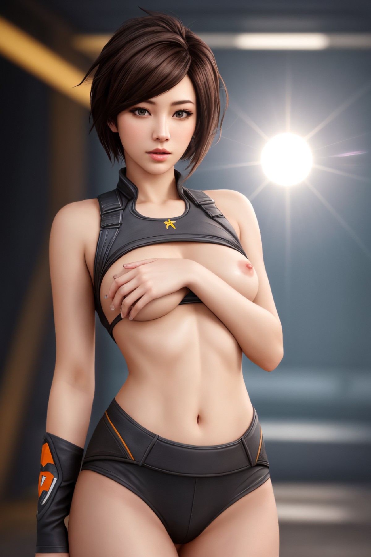Lena Oxton, code-named "The Hunt"