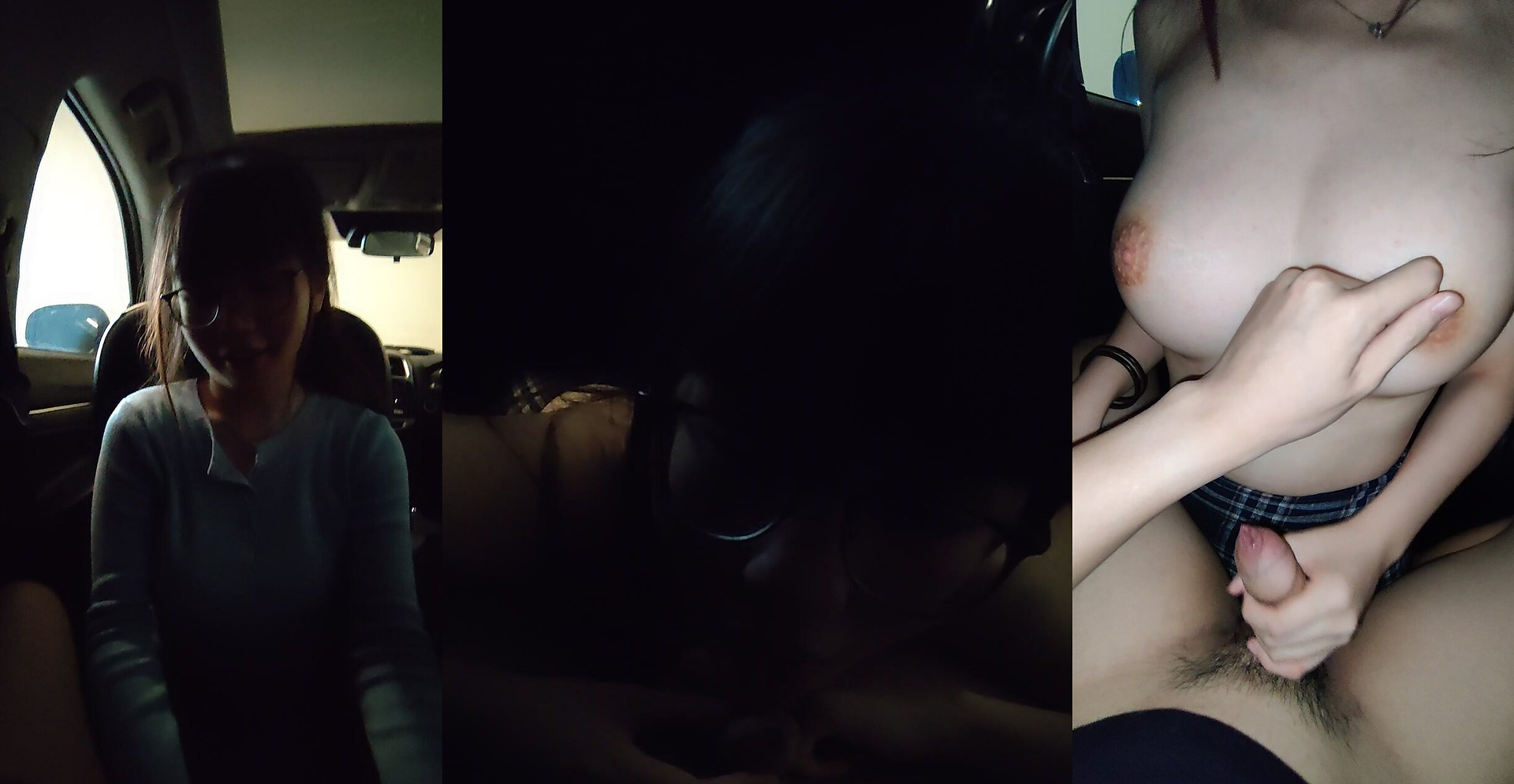 [Other] Top student performs oral sex in car