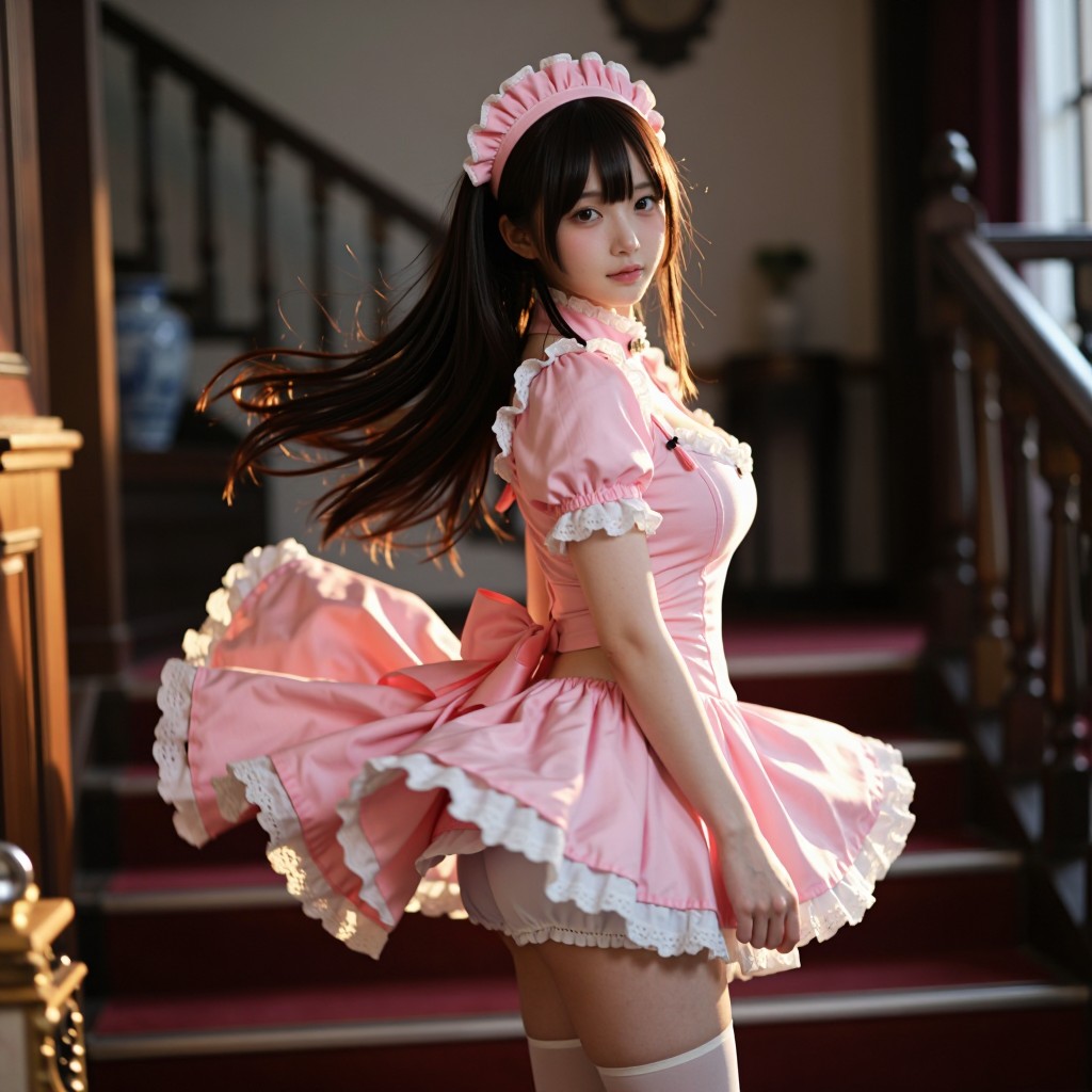Pink Maid Outfit