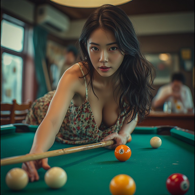 She doesn’t miss her shot – Koleksi Gambar AI