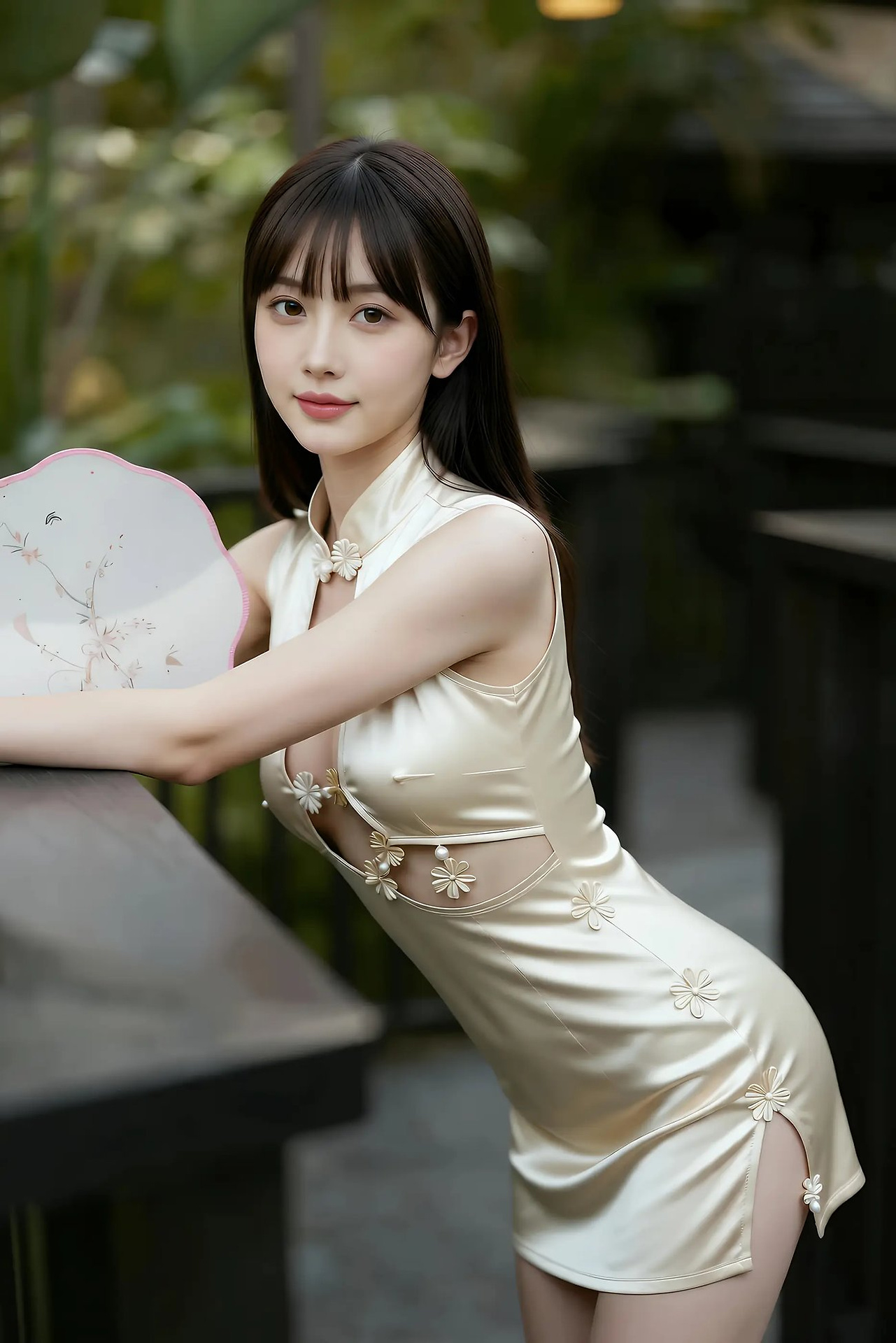 Wan 'er - Gold Modified Cheongsam