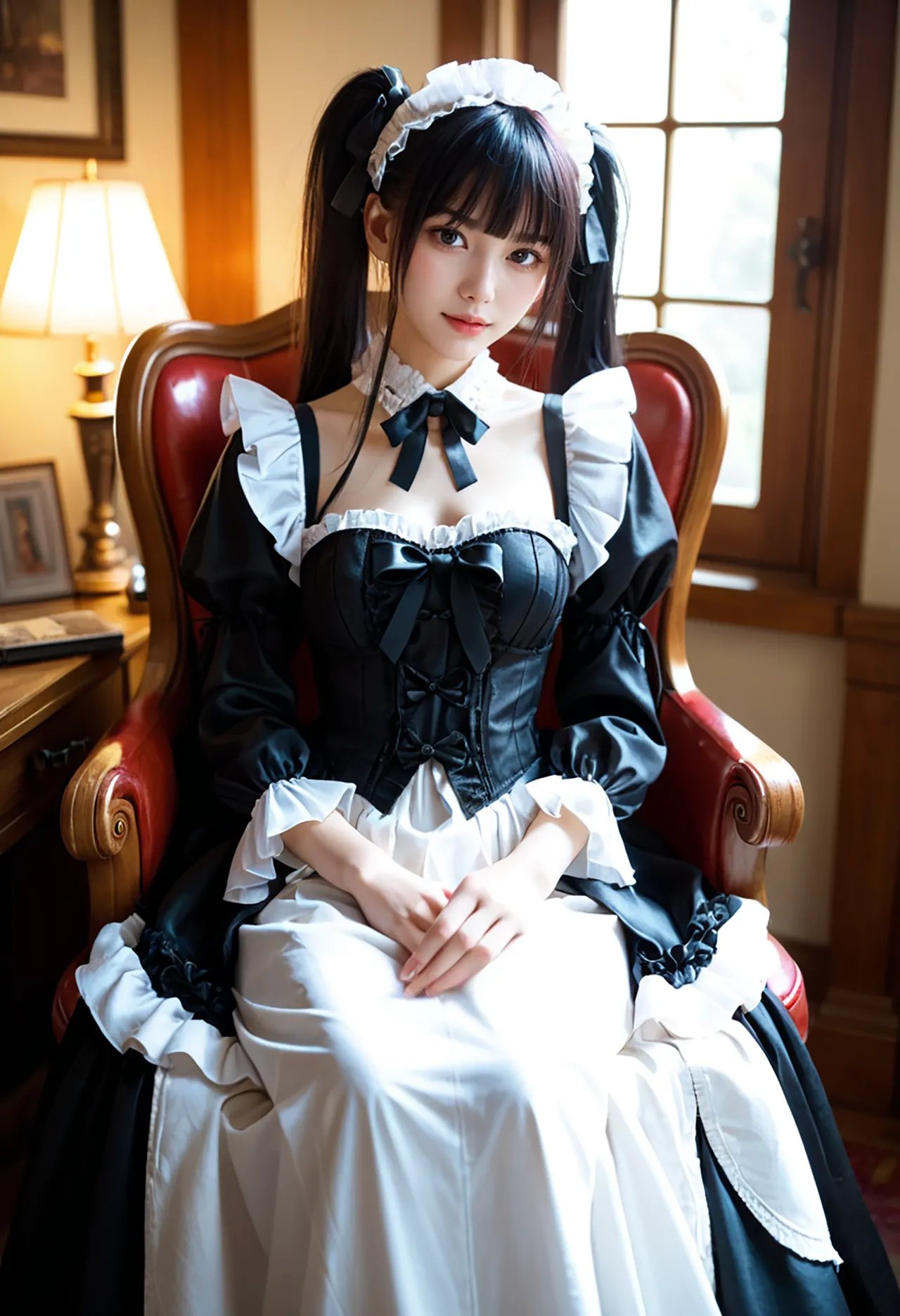 Twin-tail goth loli teenage girl and dressmaker insertion etch - Part 1