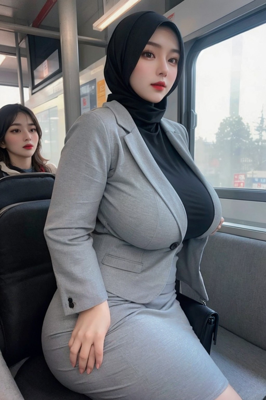 hijab in train